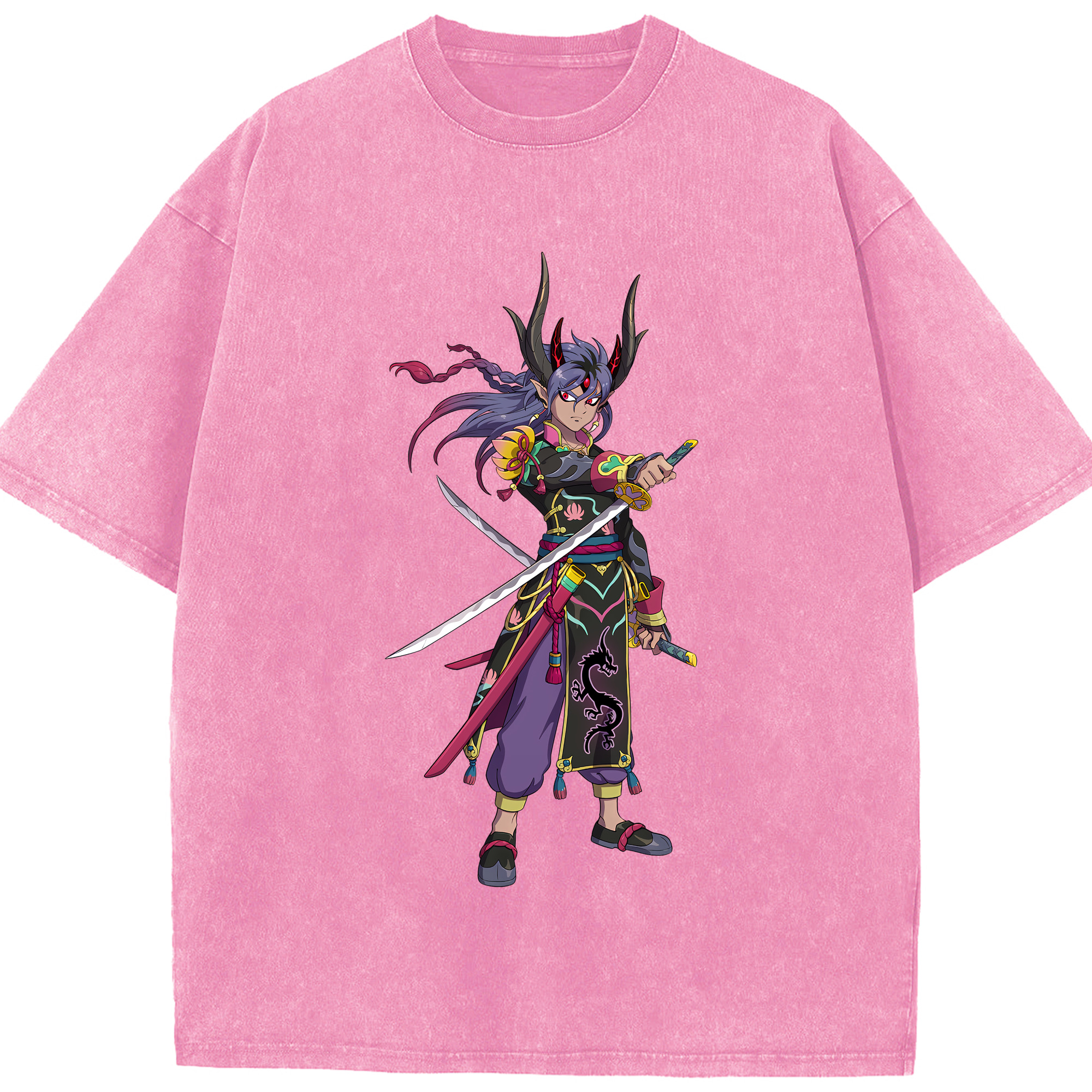 （画像用） 妖怪ウォッチ Yo-kai Watch 綿100% ヴィンテージ風 半袖Tシャツ（フロントプリント）
